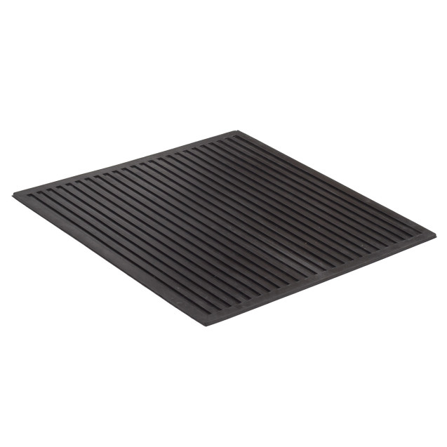 коврик резиновый диэлектрический 50x50 см , чёрный, sunstep™