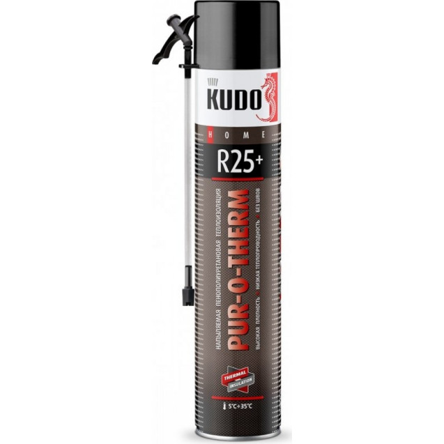 Теплоизоляция напыляемая HOME PUR-O-THERM R25+ 1л KUDO