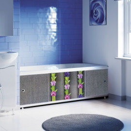 Экран под ванну 1,5м "Оптима Decor" (037 орхидея)