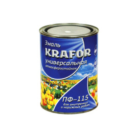 Эмаль  ПФ-115    ШОКОЛАДНАЯ (0,8кг) "KRAFOR"