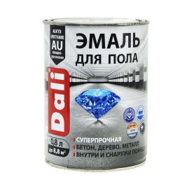 Эмаль "DALI" д/пола серая 0,8л РОГНЕДА
