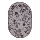 Ковер БЦФ SILVER овальный 0,6*1,1м D353 GRAY МЕРИНОС