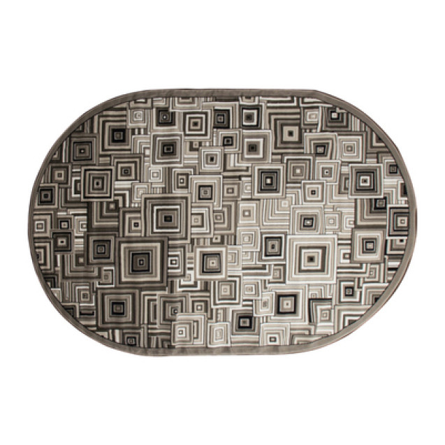 Ковер БЦФ SILVER овальный 0,6*1,1м D239 GRAY МЕРИНОС