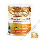 Эмаль акриловая п/глянц. супербелая 1кг