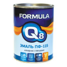 Эмаль ПФ-115     СЕРАЯ  (0,9 кг) ФОРМУЛА Q8