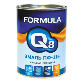 Эмаль ПФ-115     СЕРАЯ  (0,9 кг) ФОРМУЛА Q8