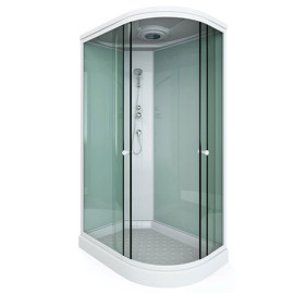 Душевая кабина S-08L (120*80*215) мат ст.(низ.поддон)(в)