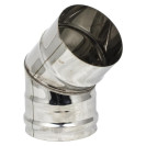Дымоходное колено d115  нерж. мат.45 г