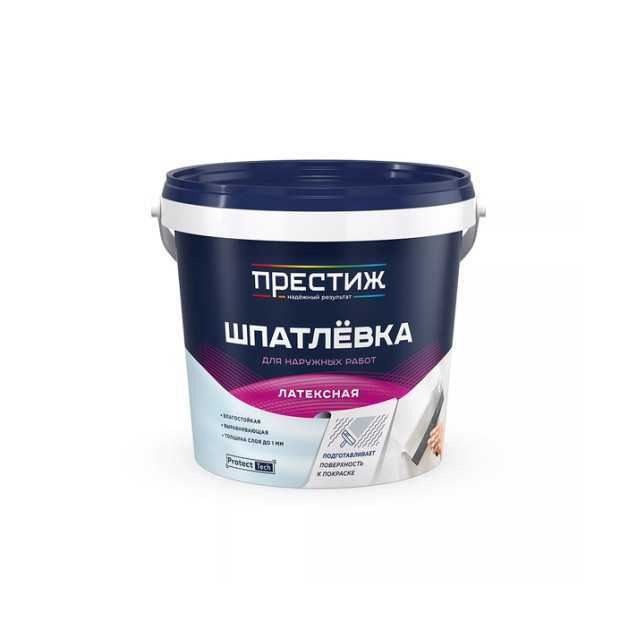 шпатлевка латексная  1,5 кг (1/8) "престиж"