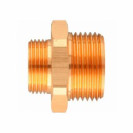 переходник с наружной резьбой g3/4" на g1"// denzel