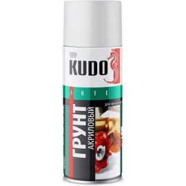Грунт АЭРОЗОЛЬ акриловый белый 520мл KUDO KU-2104