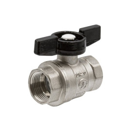 Кран шаровый 3/4" вн/вн ручка бабочка VRT