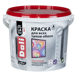Краска акриловая "DALI" для обоев высокотикс. 5л