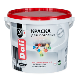 Краска акриловая "DALI" для потолков снежно-бел 5Л