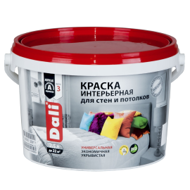 Краска акриловая "DALI" интерьерная белосн 2,5Л
