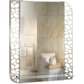 Зеркало MIXLINE "Тессера" 550*685 (ШВ) с полкой