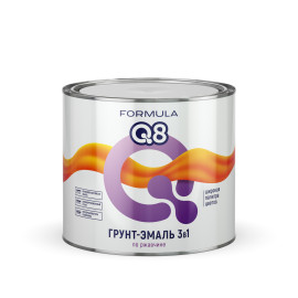 грунт- эмаль по ржавчине "formula q8"  красно-коричневая  1,9 кг (6)