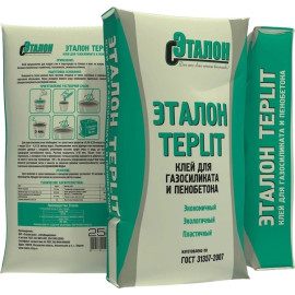 Клей для газосиликата "Эталон Teplit" зима (25кг) (70шт./пал.)