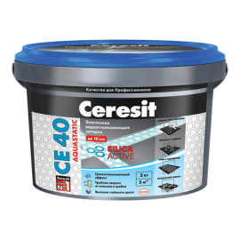 Затирка №60 AQUASTATIC CE40 Темный шоколад 2кг CERESIT