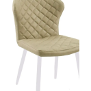 Стул Dikline 239 коз/зам BEIGE, ножки белые