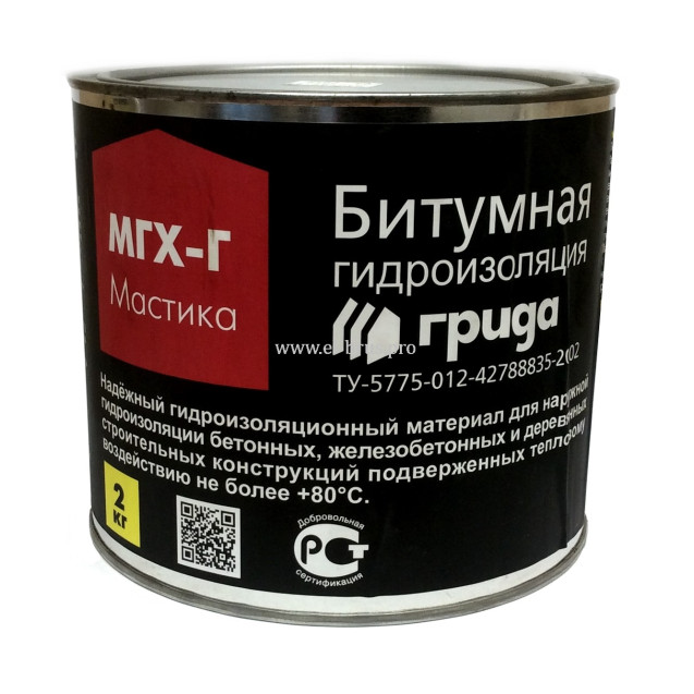 Мастика битумная МГХ-Г 2кг ГРИДА