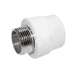 Муфта бел.PPRC(ПП тип3)комб.Н20*3/4резьба нар.
