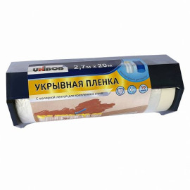 пленка защитная с малярной лентой 1,8 х 33 м (1/25) "unibob"