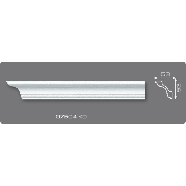 Плинтус потолочный 07504 KD NEW
