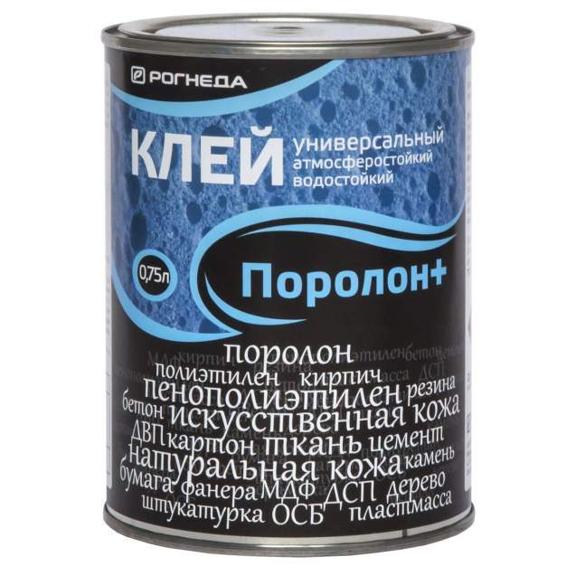 клей поролон+  0,75 л (6) "рогнеда"