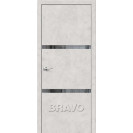 Дверь ЭКО Браво-2.55 Look Art Mirox Grey 200*70