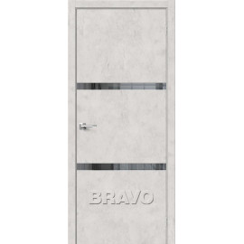 Дверь ЭКО Браво-2.55 Look Art Mirox Grey 200*70