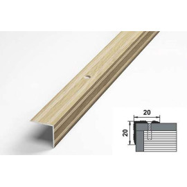 Порог ПУ-05 ДУБ АРКТИК 1,35м 20*20ММ