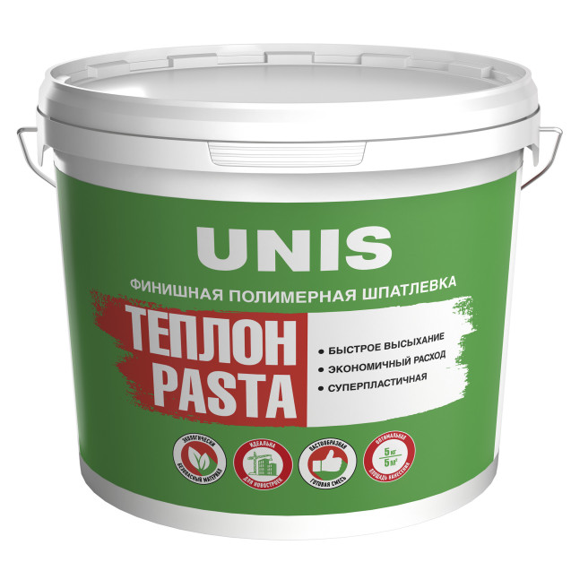 ТЕПЛОН шпатлевка полимерная готовая 5кг Pasta