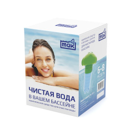mak 4 (в диффузоре) дез воды, осветл, уничтож бактер в басс 2таб по 200г
