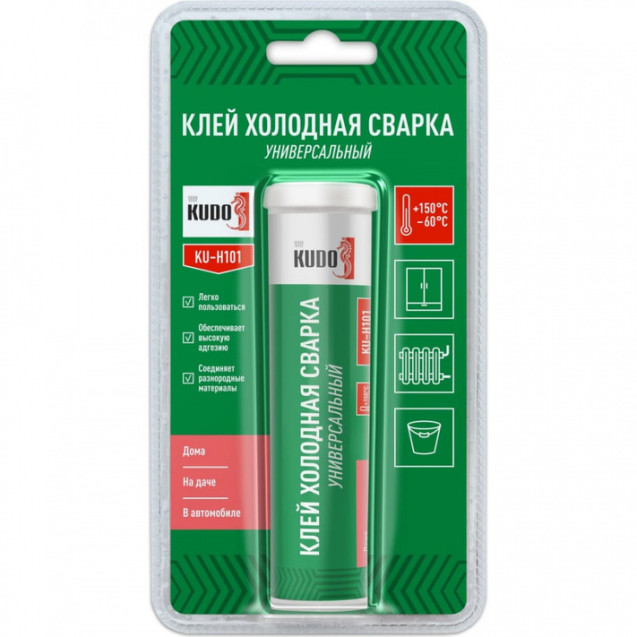 клей "холодная сварка" универсальный 60 г (12) "kudo" ku-h101