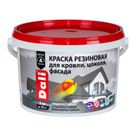 Краска резиновая DALI зеленая 3кг РОГНЕДА