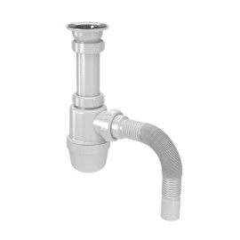 Сифон для умывальника 1 1/4"*40 с гофрой 40*50 S10