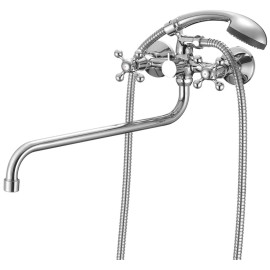 Смеситель для ванны с длин изливом Duplex DUPSB02M10