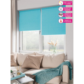 мини ролета блэкаут 61,5*175 бирюза гп