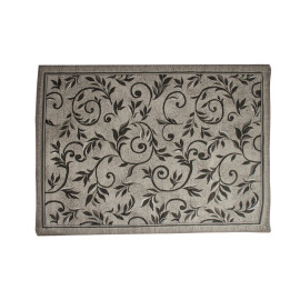 Ковер БЦФ SILVER овальный 0,6*1,1м D230 LIGHT GRAY МЕРИНОС