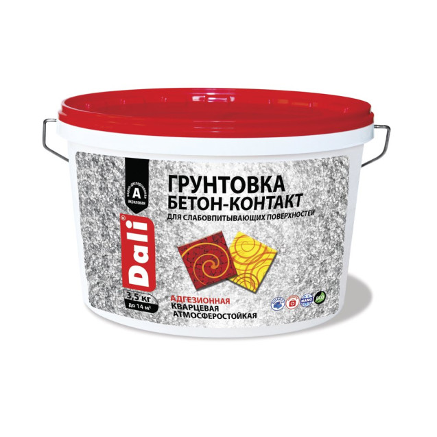 грунтовка "dali" бетон-контакт  3,5 кг (1) "рогнеда"